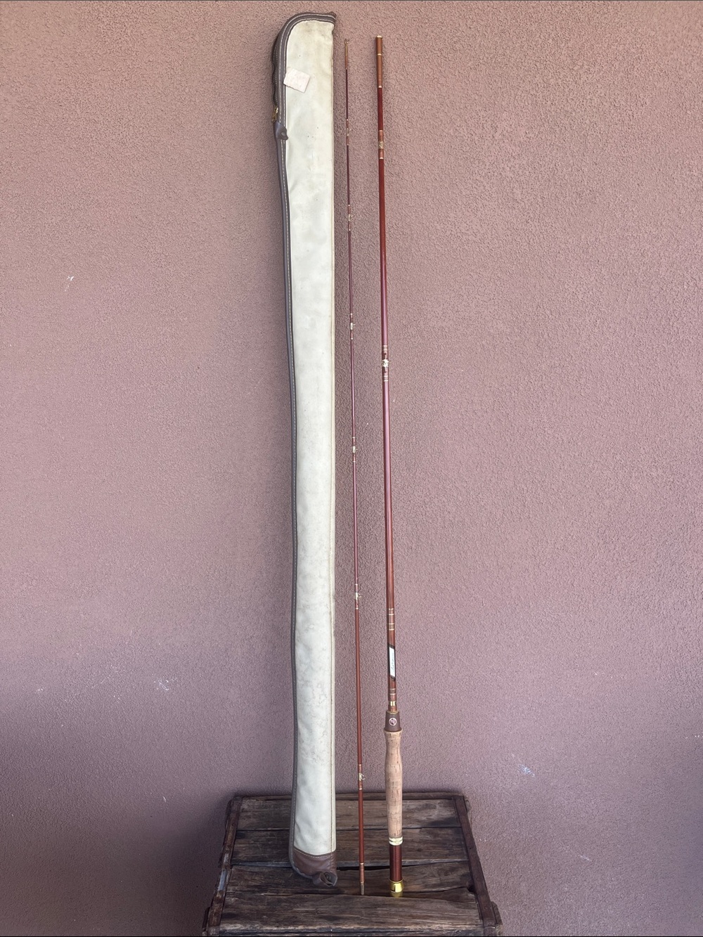 Ted Williams sears and Robuck vintage fly rod with case